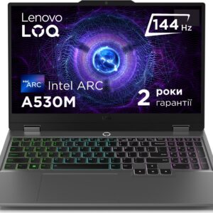 Ноутбук ігровий Lenovo LOQ 15IAX9I (83FQ002ERA) Luna Grey