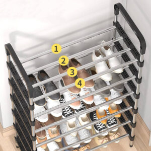 Скидка на: Полка для обуви, 6 ярусов, 123х57х29см, New shoe rack / Стойка-органайзер для хранения обуви